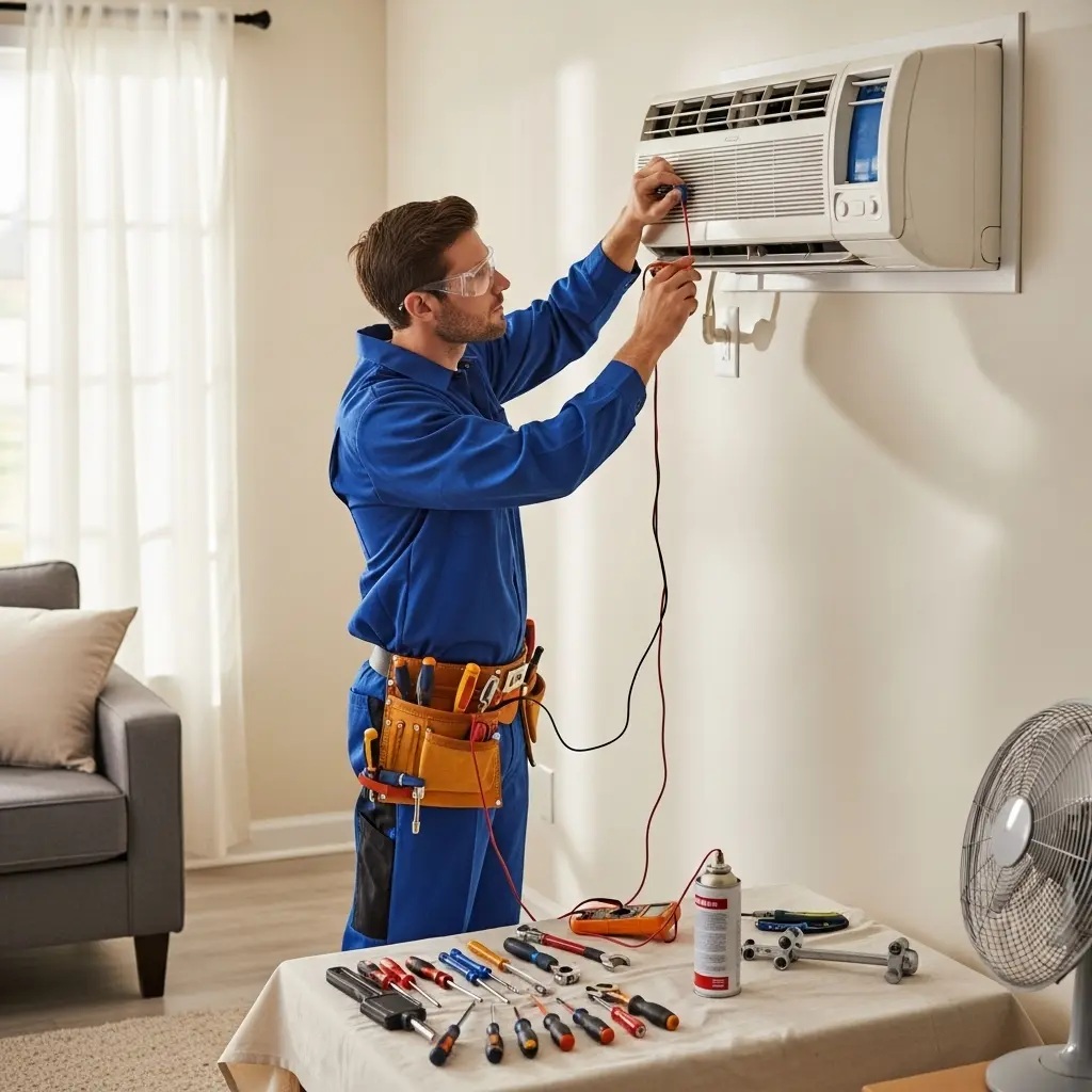 Akhisar Eminçelik Eminçelik klima gaz dolumu ve bakım – Enerji verimliliği artırıldı. - Teknik servis örneği